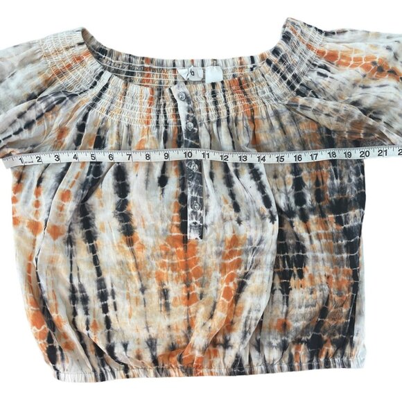 Desigual Ambar Boatneck‎ Blouse Off Shoulder Smock Embroidered Boho L Boho $132 - Picture 8 of 14